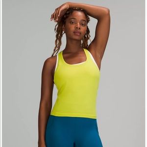 Swiftly Tech Racerback Tank Top 2.0 
Race Length in Yellow Pear